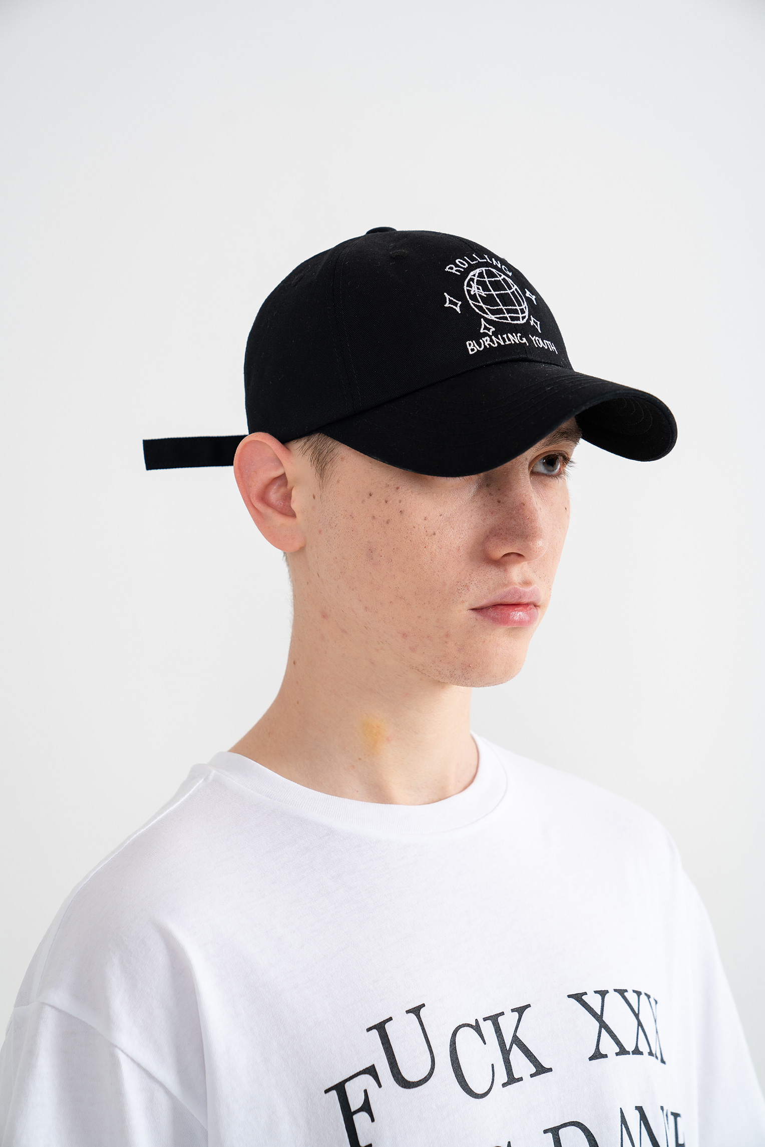 &quot;MIRROR BALL&quot; Embroidered Ball Cap Black